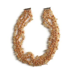 Ross Simons Twisted 6-6.5mm Gold Pearl Necklace